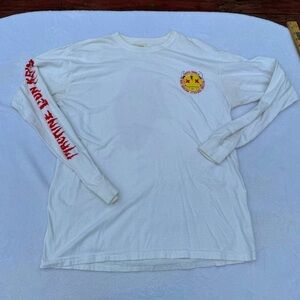 Comfort Colors white long sleeve Machine Gun Kelly graphic band tee sz Large L